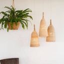 Wicker pendant lamp "Boa".