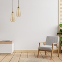Wicker pendant lamp "Boa".