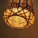 Wicker pendant lamp "Boa".