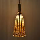 Wicker pendant lamp "Boa".