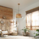 Hanna" wicker pendant lamp