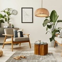 Hanna" wicker pendant lamp