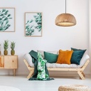 Hanna" wicker pendant lamp