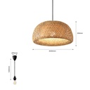Hanna" wicker pendant lamp