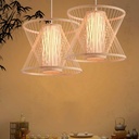 Japanese bamboo pendant lamp "Rise".