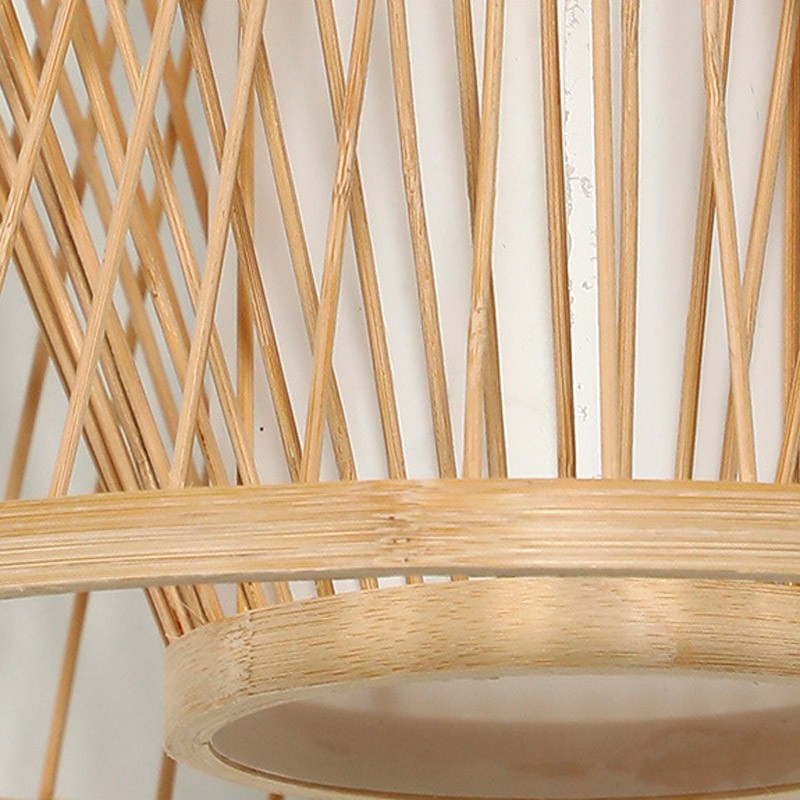 Japanese bamboo pendant lamp "Rise".