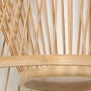 Japanese bamboo pendant lamp "Rise".