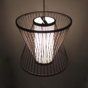 Japanese bamboo pendant lamp "Rise".