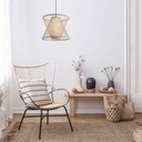 Japanese bamboo pendant lamp "Rise".