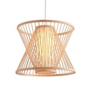 Japanese bamboo pendant lamp "Rise".