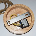 Japanese bamboo pendant lamp "Rise".