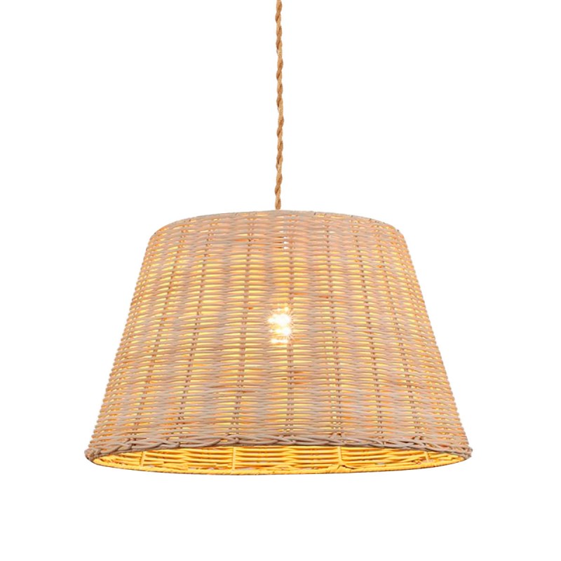 Wicker pendant lamp "Hank".