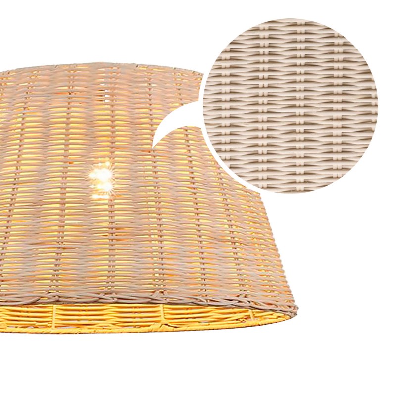 Wicker pendant lamp "Hank".