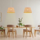 Wicker pendant lamp "Hank".