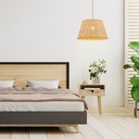 Wicker pendant lamp "Hank".