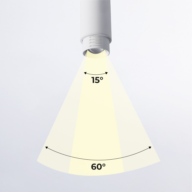 Adjustable LED Ceiling Light 8W - Adjustable Angle - 2800K