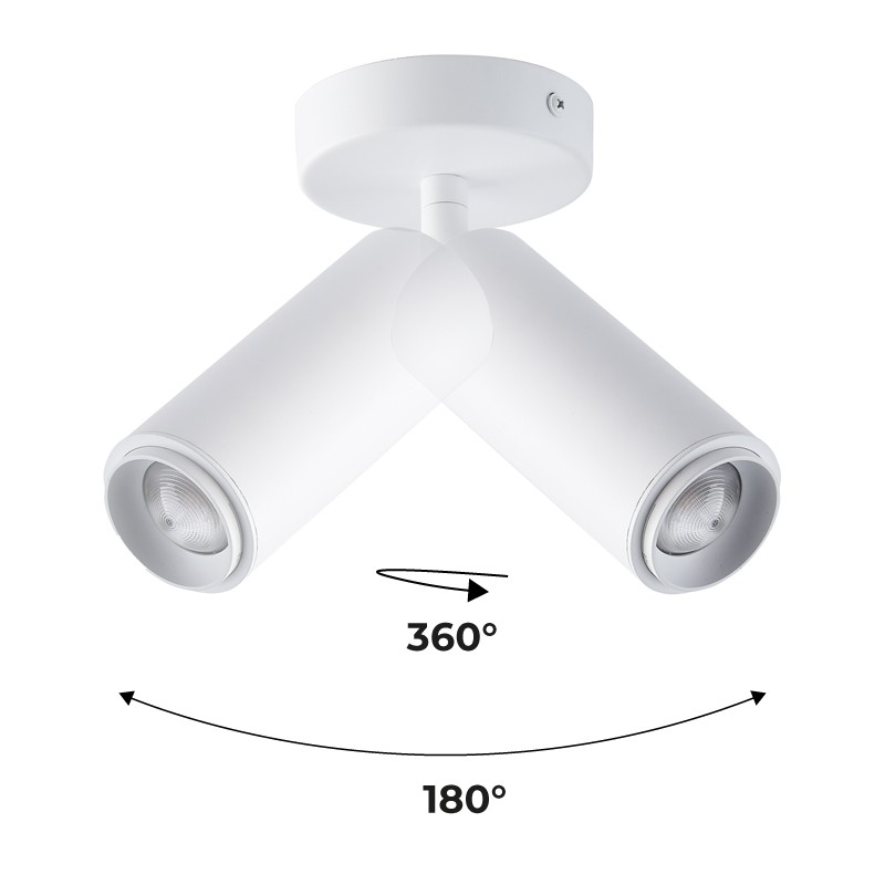 Adjustable LED Ceiling Light 8W - Adjustable Angle - 2800K