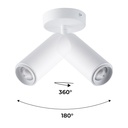 Adjustable LED Ceiling Light 8W - Adjustable Angle - 2800K