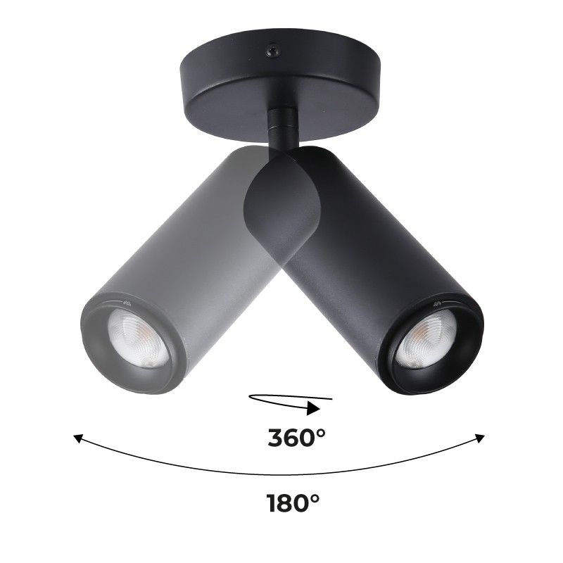 Adjustable LED Ceiling Light 8W - Adjustable Angle - 2800K