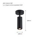 Adjustable LED Ceiling Light 8W - Adjustable Angle - 2800K