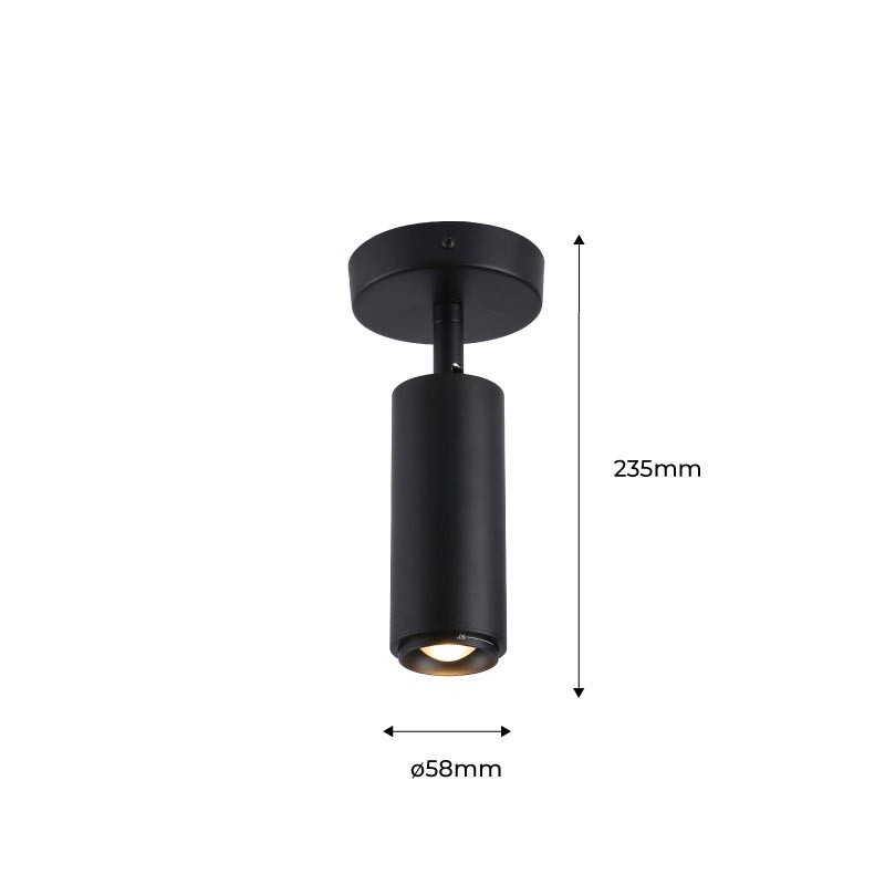 Adjustable LED Ceiling Light 8W - Adjustable Angle - 2800K