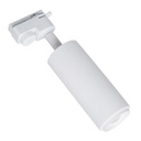 Single-phase track spotlight with adjustable light angle and 8W articulated spotlight in 2800K