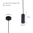 Modern pendant lamp 8W - Adjustable angle - 2800K