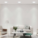 Recessed circular LED downlight 24W cut-off Ø275mm