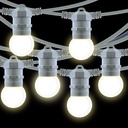 Outdoor light garland kit 10 meters + 10 LED bulbs E27 1W - Warm white