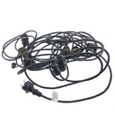 Outdoor light garland kit 10 meters + 10 LED bulbs E27 1W - Warm white