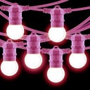 Outdoor light garland kit 10 meters + 10 LED bulbs E27 1W - Warm white