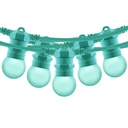 Outdoor light garland kit 10 meters + 10 LED bulbs E27 1W - Warm white