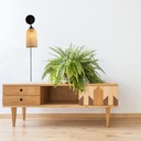 Wicker wall sconce with plug "Frida" E27