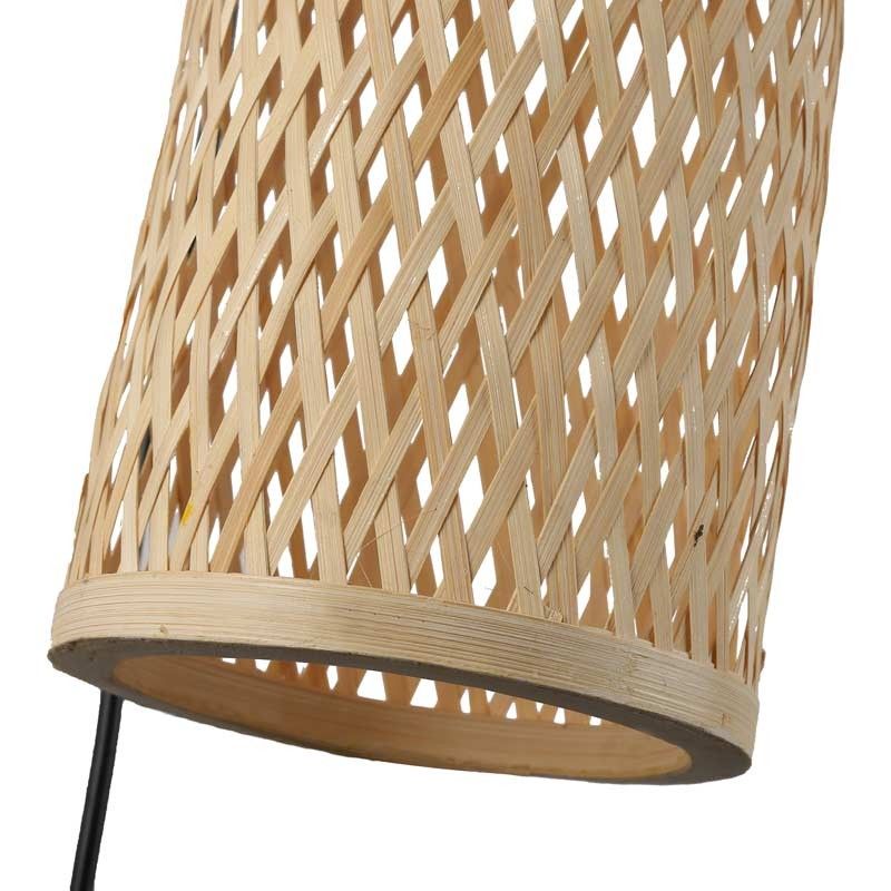 Wicker wall sconce with plug "Frida" E27