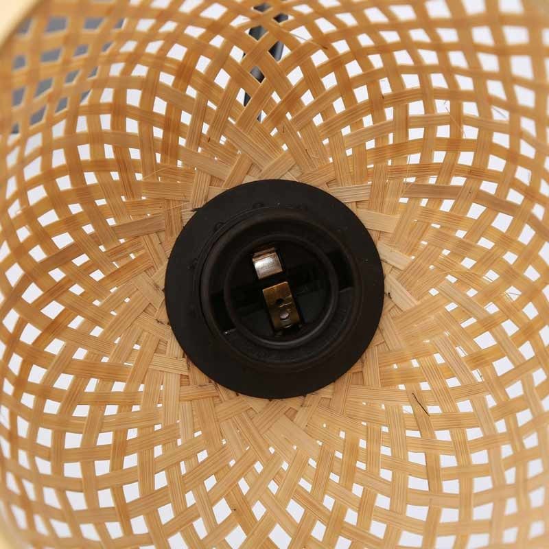 Wicker wall sconce with plug "Frida" E27