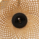Wicker wall sconce with plug "Frida" E27