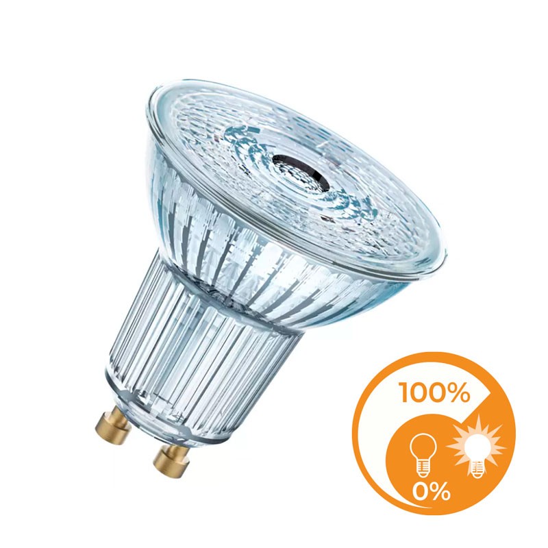 PARATHOM DIM PAR16 PAR16 50 GU10 36° 4.5W 4000K bulb
