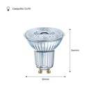 PARATHOM DIM PAR16 PAR16 50 GU10 36° 4.5W 4000K bulb
