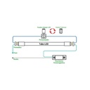 T8 LED tube - 60cm - 9W - 140lm/W