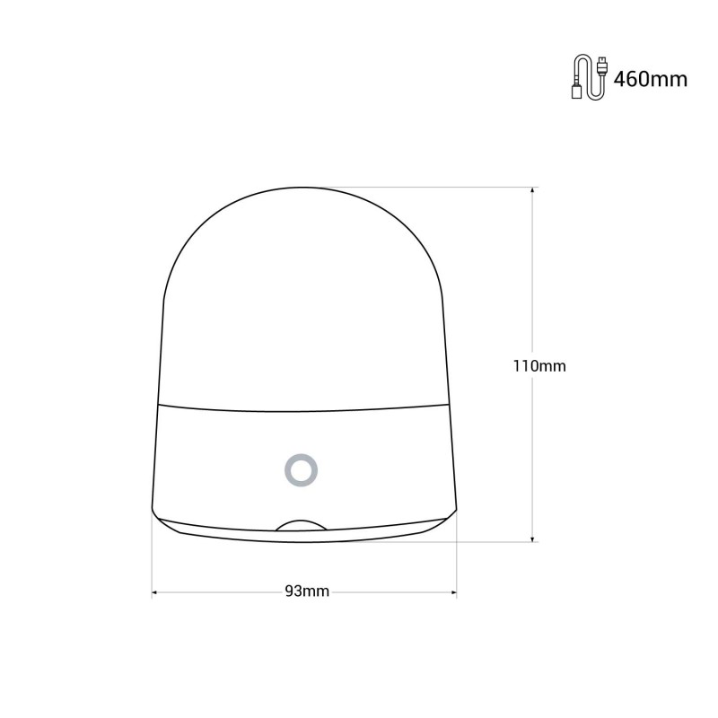 Portable LED RGB "Compi" lamp - Tactile - 3W - IP44