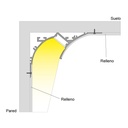 Aluminum profile for LED strip wall washer 66x120mm (2m)