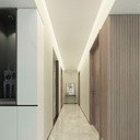 Aluminum profile for LED strip wall washer 66x120mm (2m)