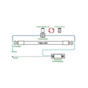 T8 LED tube - 60cm - 9W - 140lm/W