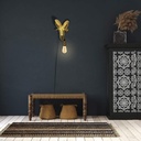 Capris" Golden Muflon Wall Lamp E27