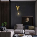 Capris" Golden Muflon Wall Lamp E27