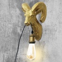 Capris" Golden Muflon Wall Lamp E27