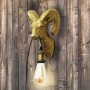 Capris" Golden Muflon Wall Lamp E27