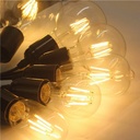 E27 G95 LED filament bulb - 8W