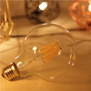 E27 G95 LED filament bulb - 8W