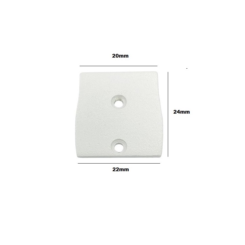 End Cap for aluminum double profile for LED Strip (23.5x22.6mm)
